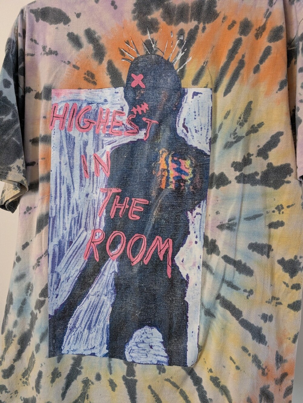 🌵Cactus Jack🌵 by Travis Scott "Highest In The Room" Tie-Dye T-Shirt (XL) - Picture 3 of 11